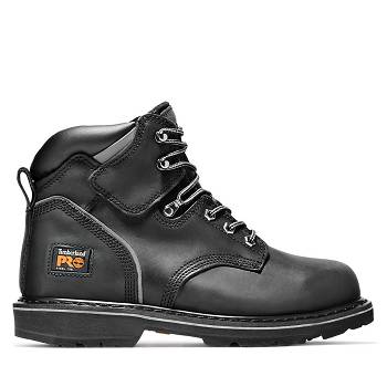 Timberland Férfi PRO Pit Boss 6" Steel Toe Munkavédelmi Bakancs Fekete